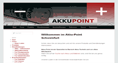 Desktop Screenshot of akku-point.de