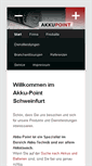 Mobile Screenshot of akku-point.de