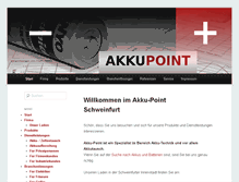 Tablet Screenshot of akku-point.de